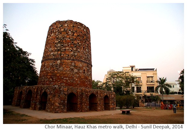 History & monuments of Delhi around Hauz Khas, India - Images by Sunil Deepak, 2014