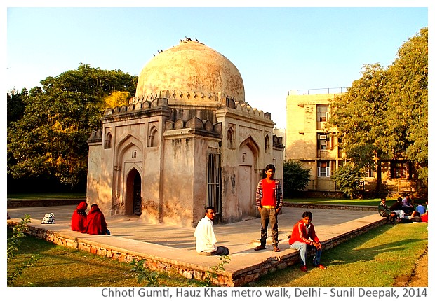 History & monuments of Delhi around Hauz Khas, India - Images by Sunil Deepak, 2014