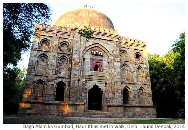 History & monuments of Delhi around Hauz Khas, India - Images by Sunil Deepak, 2014