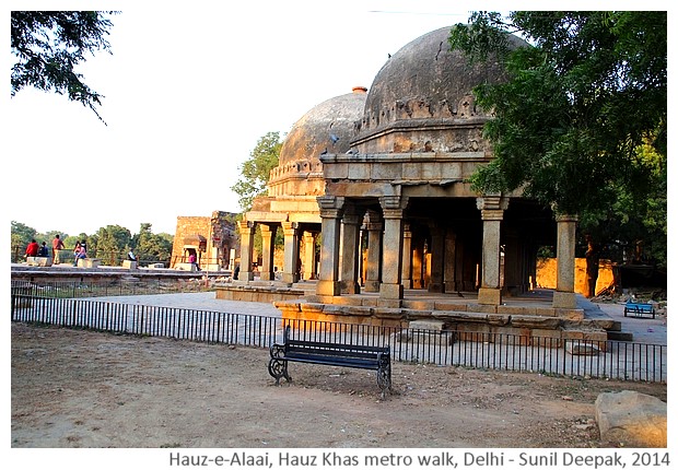 History & monuments of Delhi around Hauz Khas, India - Images by Sunil Deepak, 2014