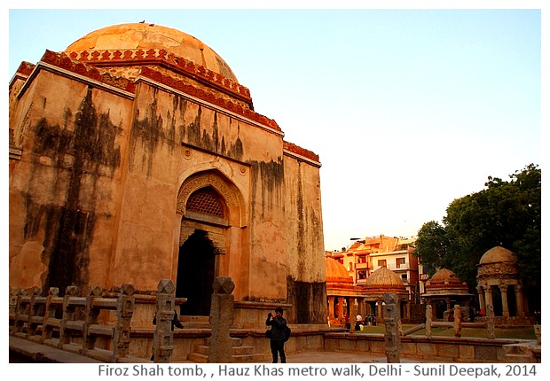 History & monuments of Delhi around Hauz Khas, India - Images by Sunil Deepak, 2014