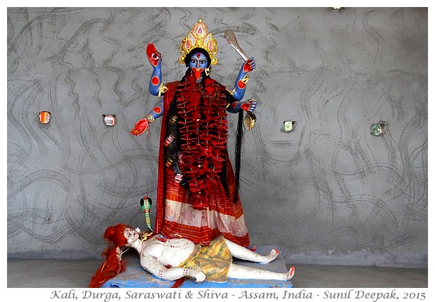 Kali, Shiva, Krishna, Radha myths - Images by Sunil Deepak