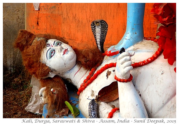 Kali, Shiva, Krishna, Radha myths - Images by Sunil Deepak