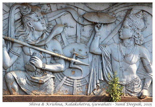 Kali, Shiva, Krishna, Radha myths - Images by Sunil Deepak