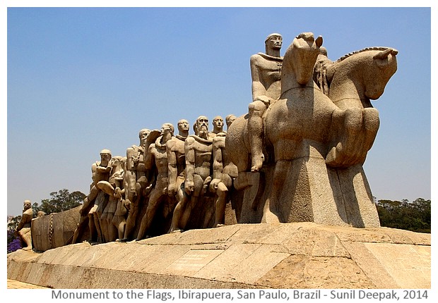 Monumento as bandeiras, San Paulo, Brazil - Images by Sunil Deepak, 2014
