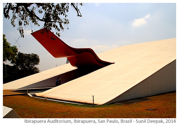 Ibirapuera auditorium, San Paulo, Brazil - Images by Sunil Deepak, 2014