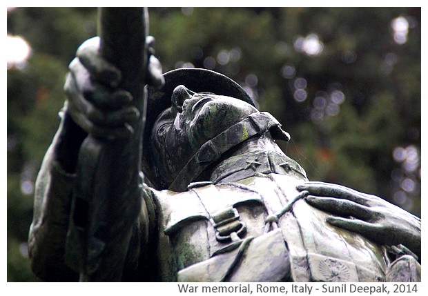 War memorials to remember soldiers - Images by Sunil Deepak, 2014