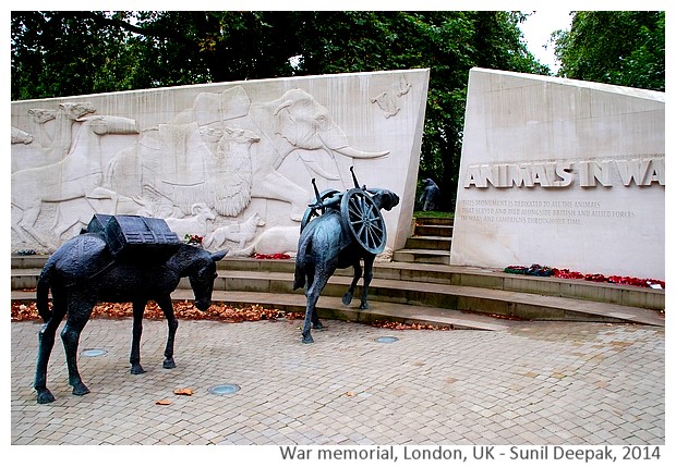 War memorials to remember soldiers - Images by Sunil Deepak, 2014