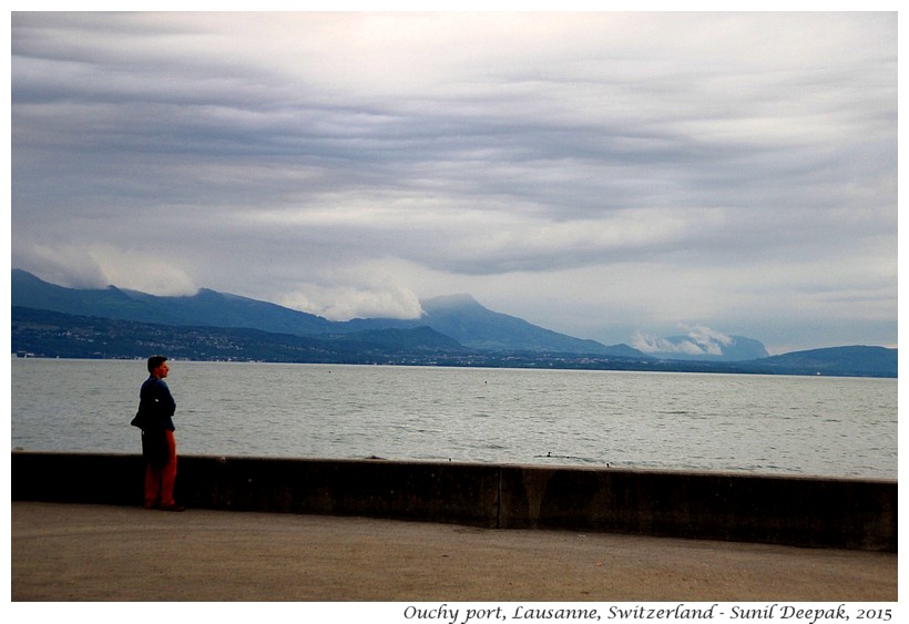 Alone at Ouchy port, Lausanne, Switzerland - Images by Sunil Deepak