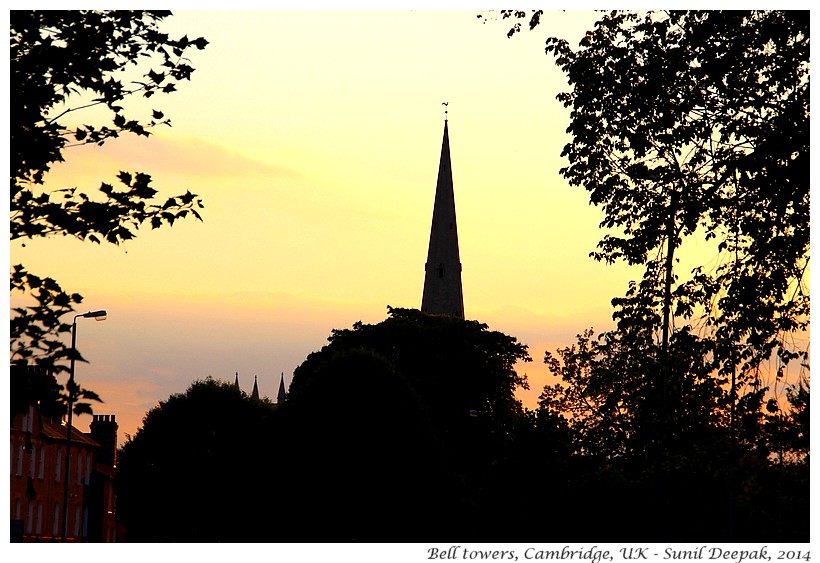 Bell towers, Cambridge, UK - Images by Sunil Deepak