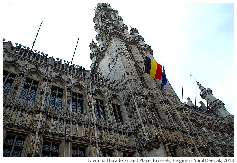 Statues, Brussels town hall, Belgium - Images by Sunil Deepak, 2013