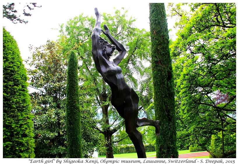 Skating girl by Shigeoki Kenji, Olympic museum, Lausanne, Switzerland - Images by Sunil Deepak