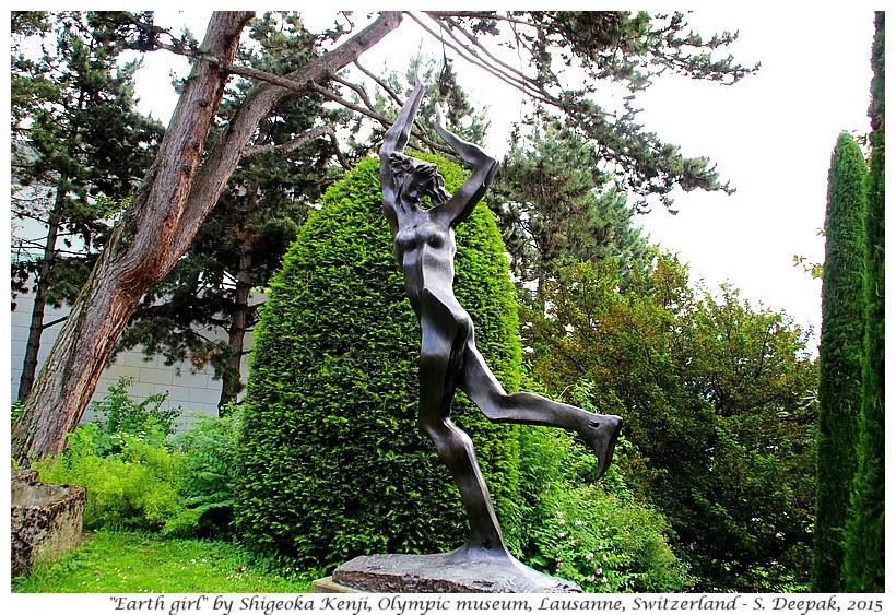 Skating girl by Shigeoki Kenji, Olympic museum, Lausanne, Switzerland - Images by Sunil Deepak