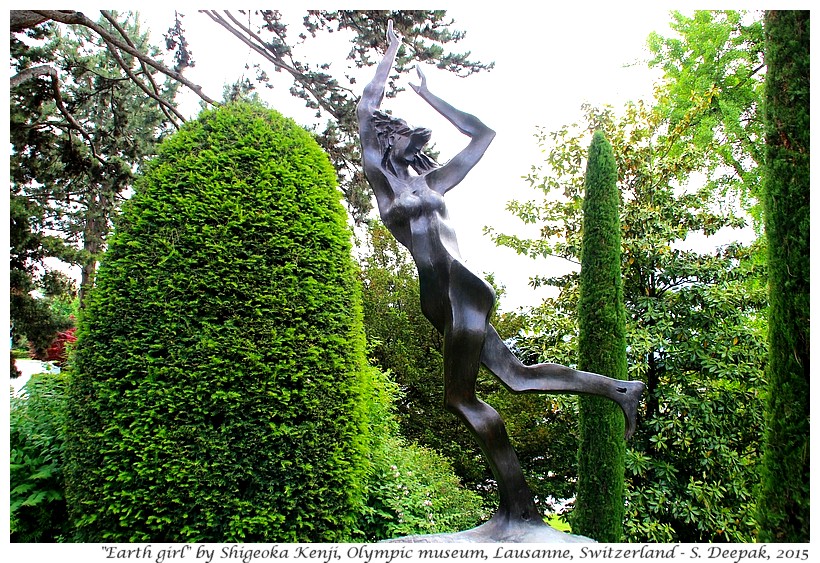 Skating girl by Shigeoki Kenji, Olympic museum, Lausanne, Switzerland - Images by Sunil Deepak