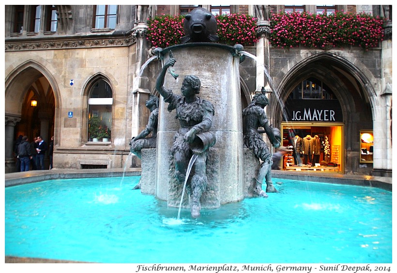 Fischbrunen, Marienplatz, Munich, Germany - Images by Sunil Deepak