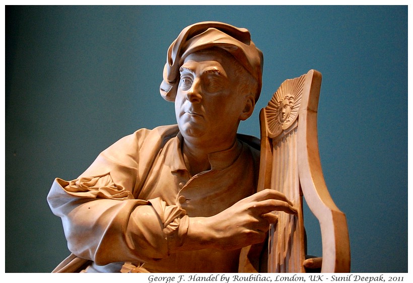 Handel statue, V&A museum, London, UK - Images by Sunil Deepak