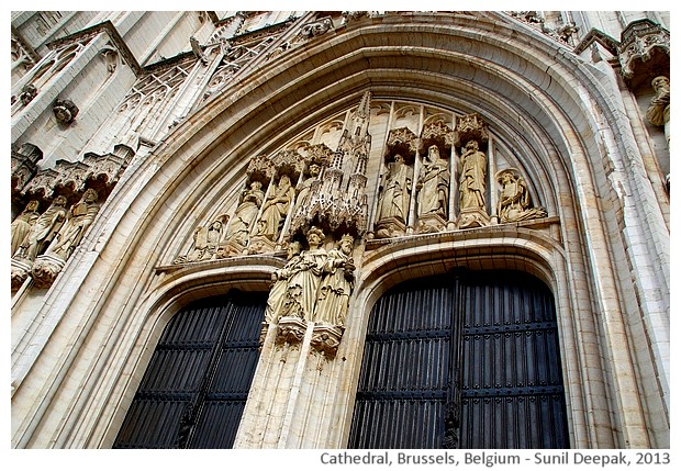 Cathedral, Brussels, Belgium - images by Sunil Deepak, 2013