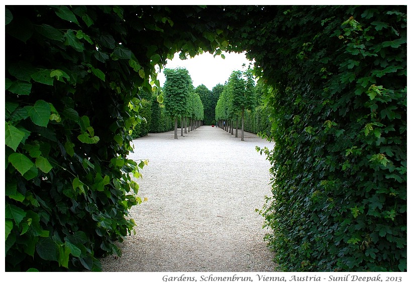 Gardens, Schonenbrun, Vienna, Austria - Images by Sunil Deepak, 2013