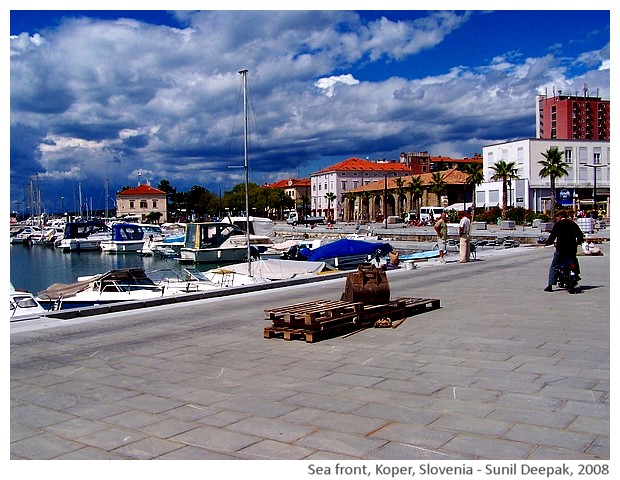 Port & sea front, Koper, Slovenia - images by Sunil Deepak, 2008