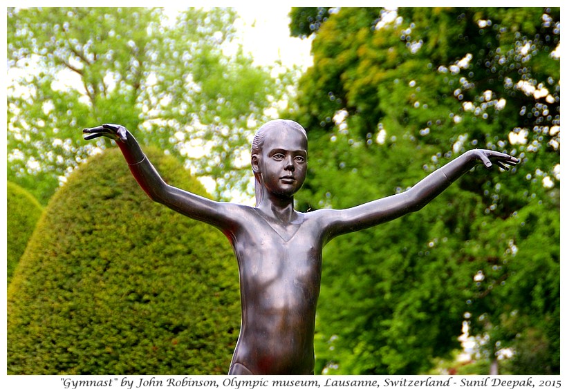 Gymnast by John Robinson, Olympic museum, Lausanne, Switzerland - Images by Sunil Deepak