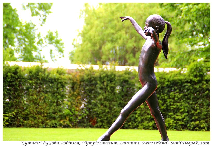 Gymnast by John Robinson, Olympic museum, Lausanne, Switzerland - Images by Sunil Deepak