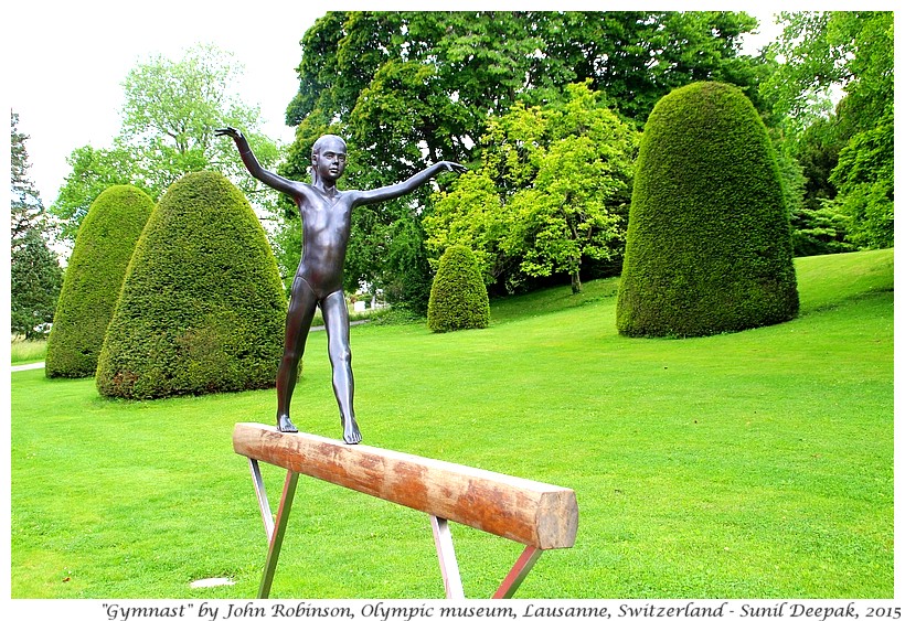 Gymnast by John Robinson, Olympic museum, Lausanne, Switzerland - Images by Sunil Deepak