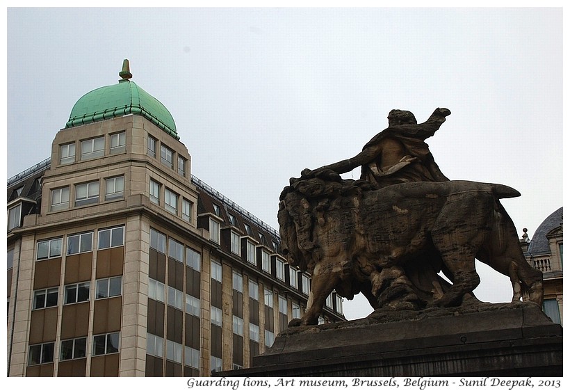 Lions, Bourse Museum, Brussels, Belgium - Images by Sunil Deepak