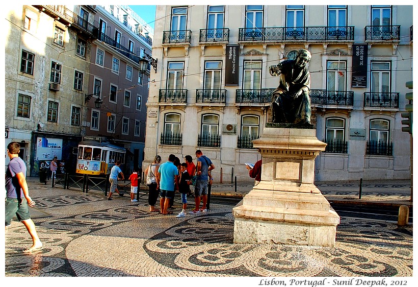 Mosaic pavements, Lisbon city centre, Portugal - Images by Sunil Deepak