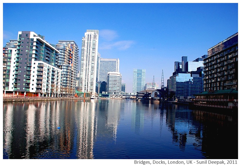 Old bridges, Docks, London, UK - Images by Sunil Deepak, 2011