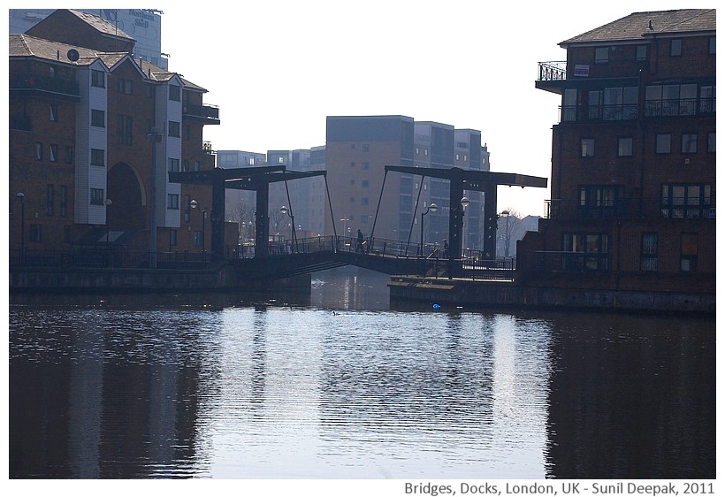 Old bridges, Docks, London, UK - Images by Sunil Deepak, 2011