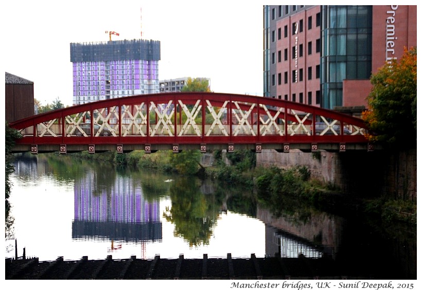 Bridges on Irwell river, Manchester, UK - Images by Sunil Deepak