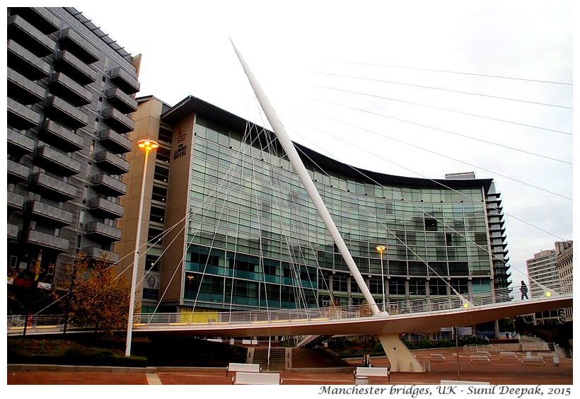 Bridges on Irwell river, Manchester, UK - Images by Sunil Deepak