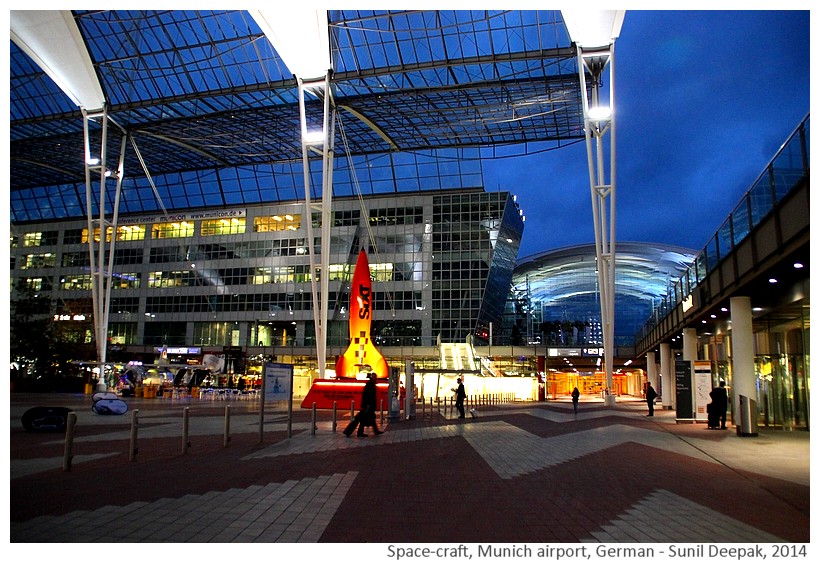 Space-craft outside Munich airport, Germany - Images by Sunil Deepak, 2014