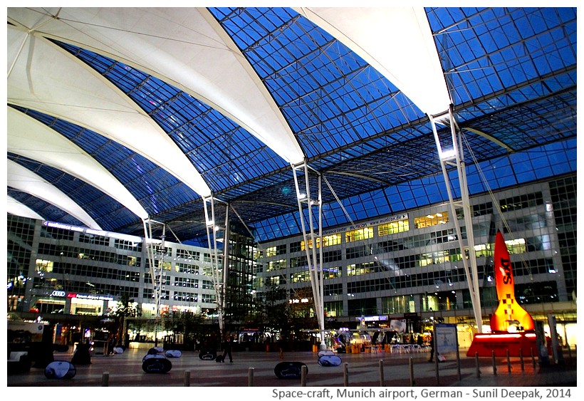 Space-craft outside Munich airport, Germany - Images by Sunil Deepak, 2014