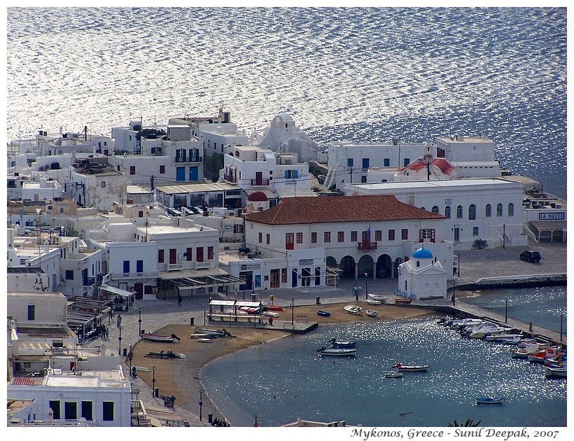 Mykonos sea, Greece - Images by Sunil Deepak