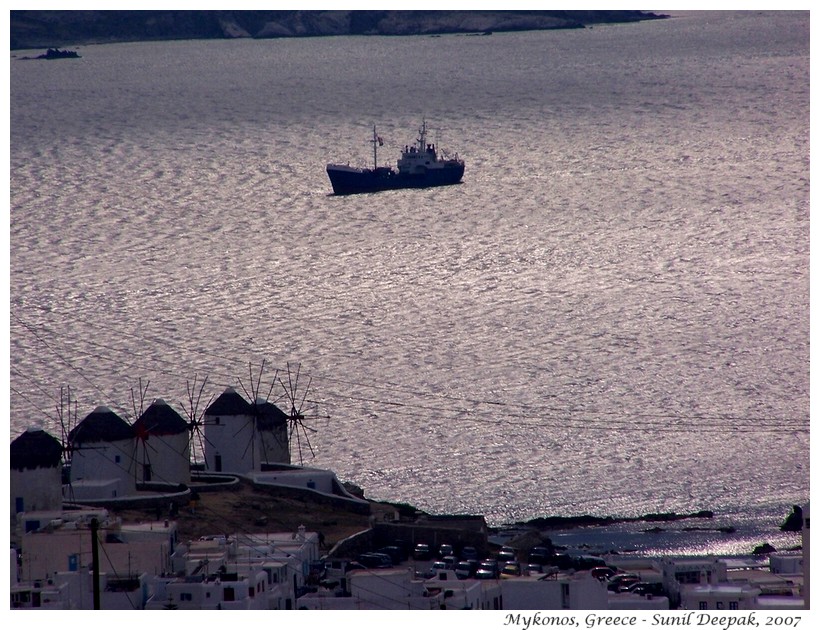 Mykonos sea, Greece - Images by Sunil Deepak