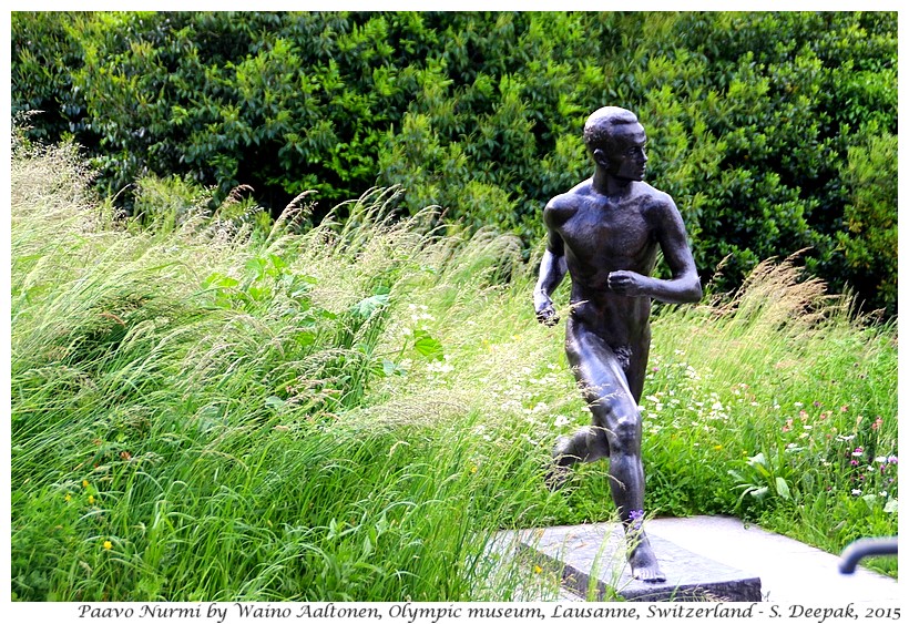 Paavo Nurmi statue by Waino Aaaltonen, Olympic museum, Lausanne, Switzerland - Images by Sunil Deepak