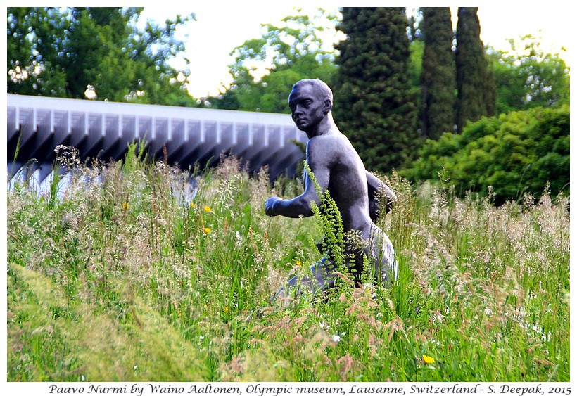 Paavo Nurmi statue by Waino Aaaltonen, Olympic museum, Lausanne, Switzerland - Images by Sunil Deepak