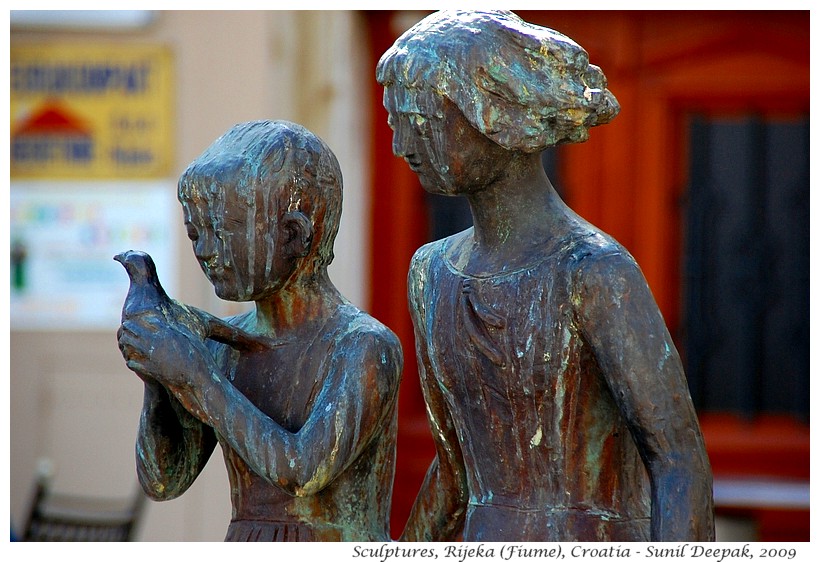 Public sculptures, Rijeka, Croatia - Images by Sunil Deepak