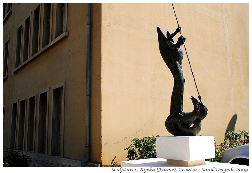 Public sculptures, Rijeka, Croatia - Images by Sunil Deepak