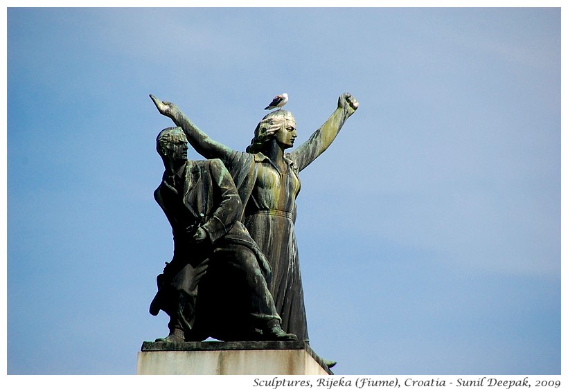 Public sculptures, Rijeka, Croatia - Images by Sunil Deepak