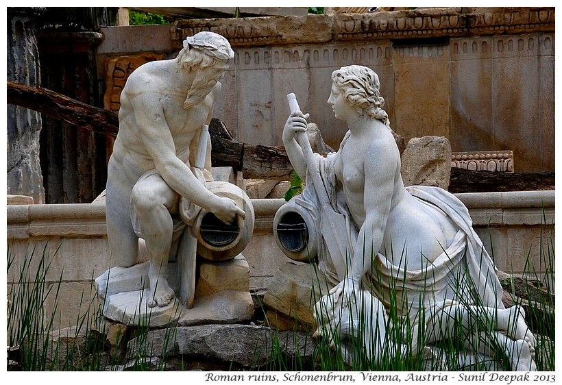 Roman ruins, Schonenbrun, Vienna, Austria - Images by Sunil Deepak