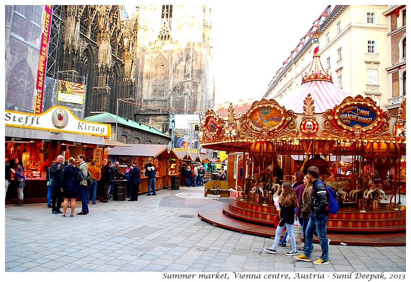 Market, Vienna centre, Austria - Images by Sunil Deepak