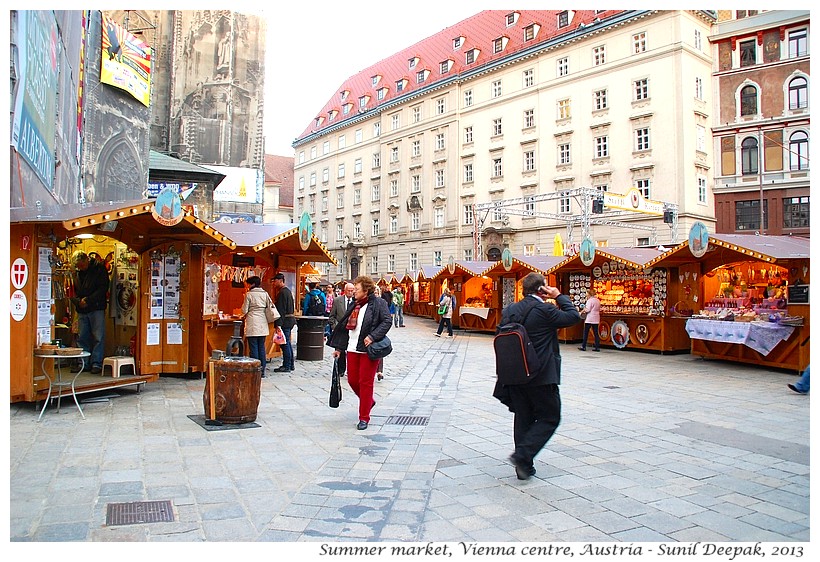 Market, Vienna centre, Austria - Images by Sunil Deepak