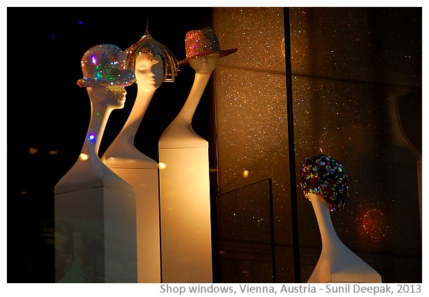 Vienna shop windows, Austria - images by Sunil Deepak, 2013