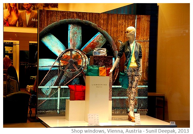 Vienna shop windows, Austria - images by Sunil Deepak, 2013