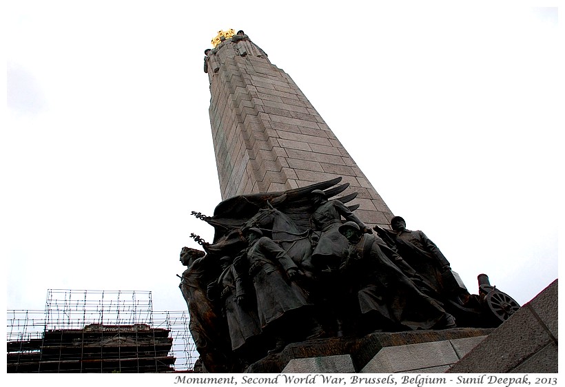 Animals in second world war memorial, Brussels, Belgium - Images by Sunil Deepak
