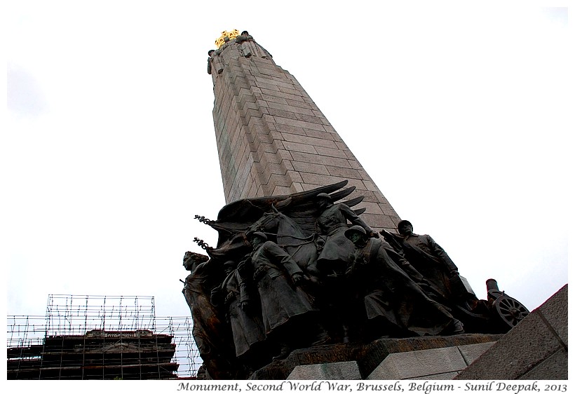 Animals in second world war memorial, Brussels, Belgium - Images by Sunil Deepak