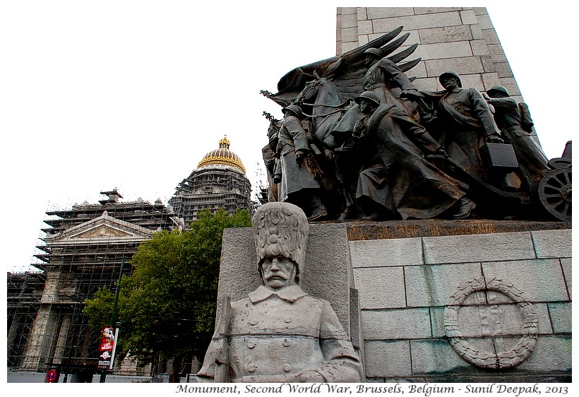 Animals in second world war memorial, Brussels, Belgium - Images by Sunil Deepak