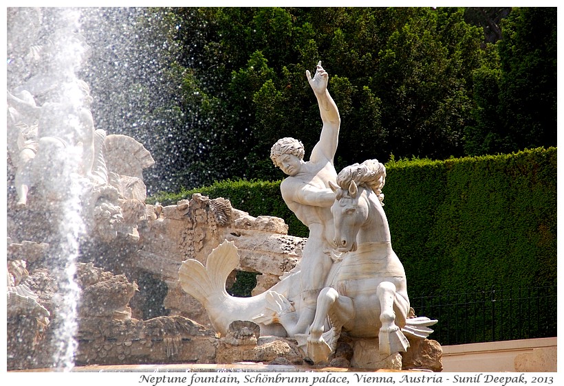 Water horses, Schonbrunn, Vienna, Austria - Images by Sunil Deepak